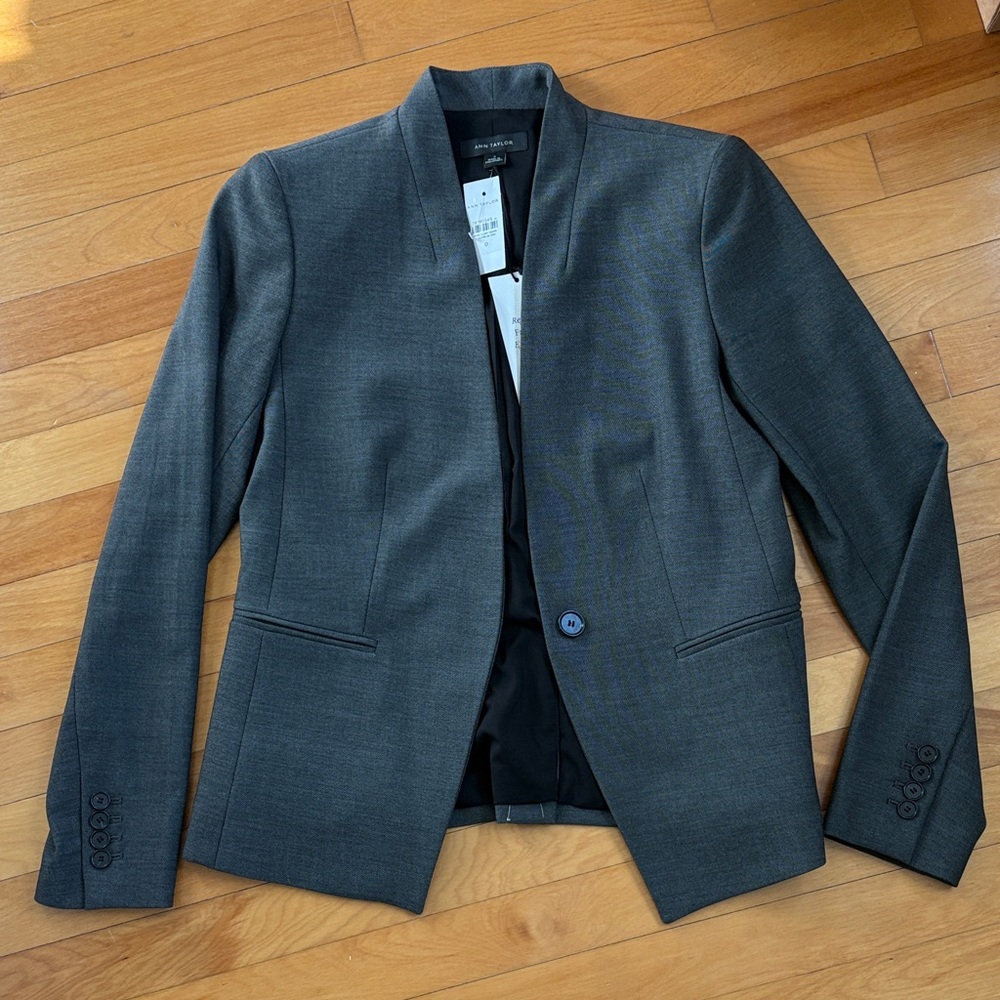 Ann Taylor Charcoal Blazer NWT